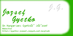 jozsef gyetko business card